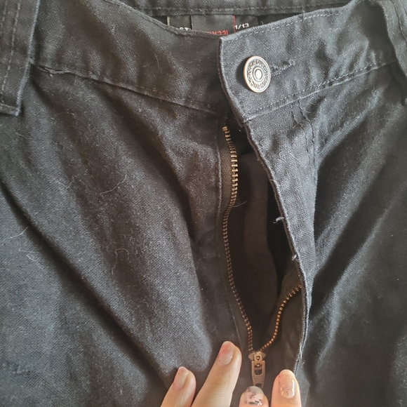 Mens Tough Duck Work Pants Black - Picture 7 of 14